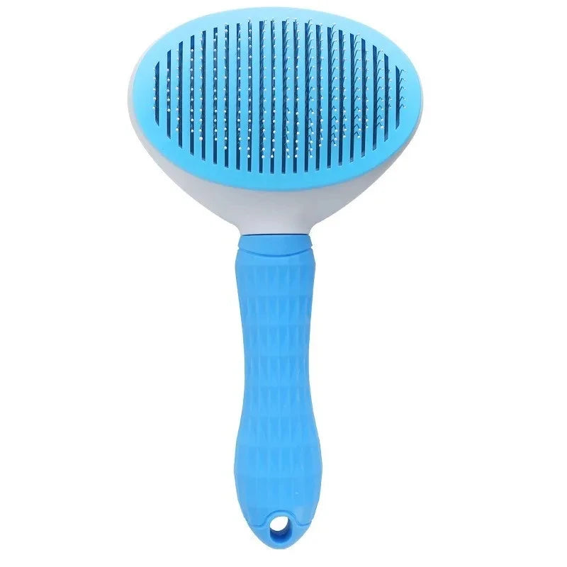 Brosse autonettoyante pour chiens et chats- retire les poils facilement
