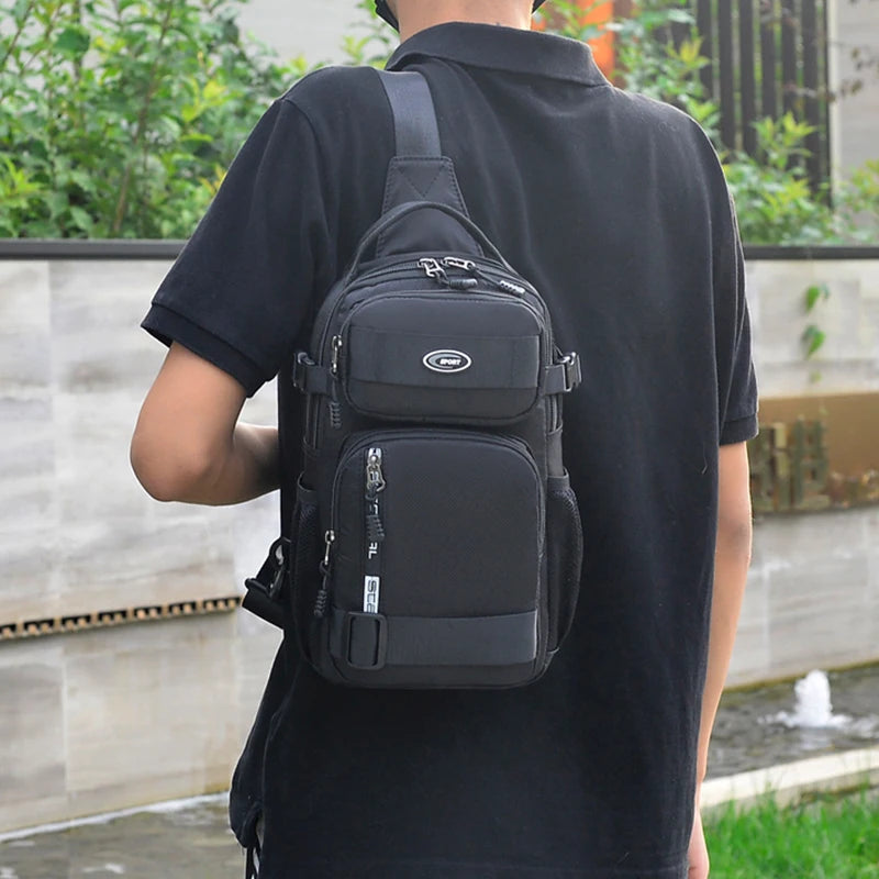 Sac à bandoulière pour homme avec port USB pratique et léger