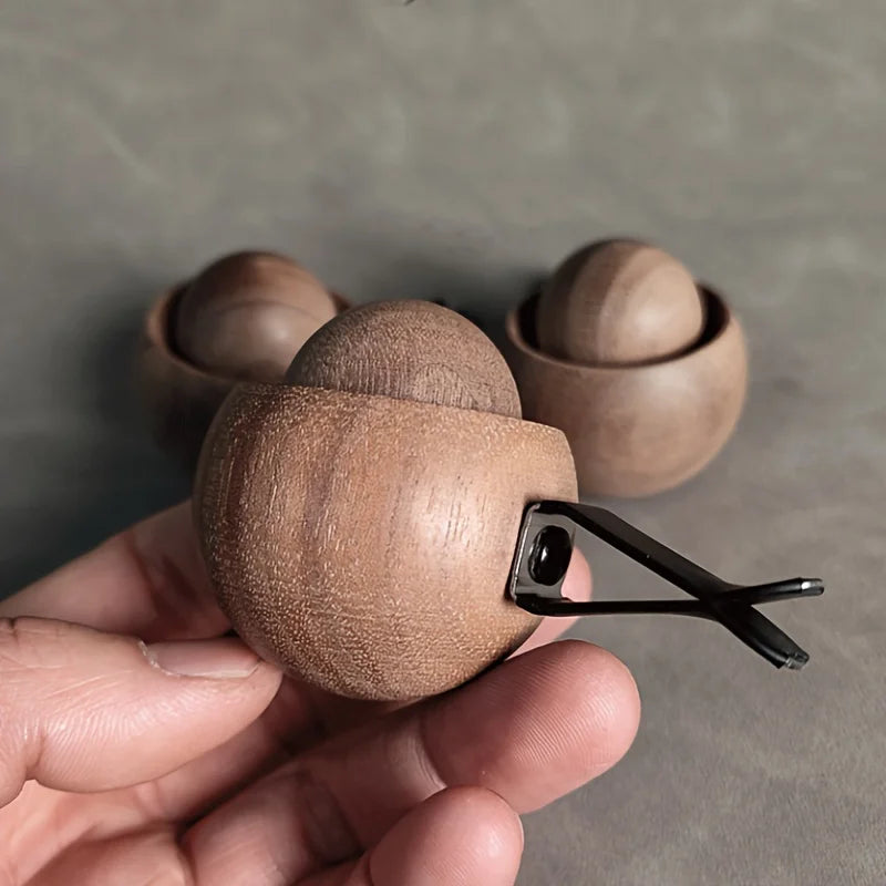 Diffuseur d'huiles essentielles pour voiture et maison - Mini diffuseur de parfum naturel en bois, mignon, adapté pour la chambre, le salon, la salle de bain
