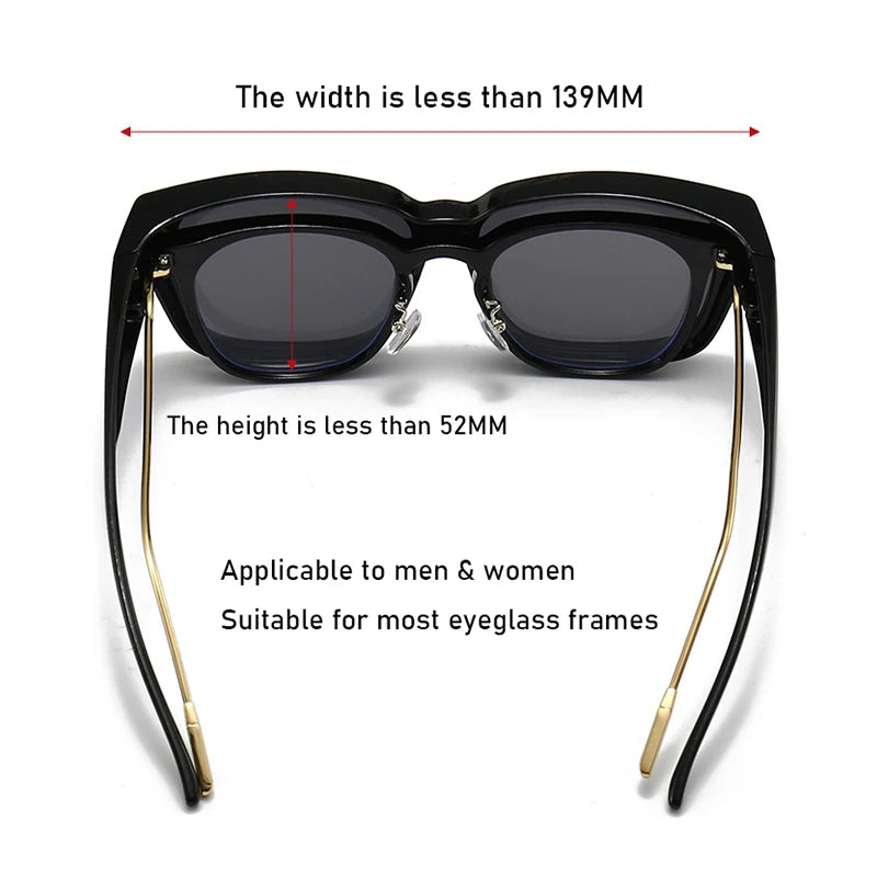 Lunettes de soleil polarisées à porter par-dessus vos lunettes de vue -Homme et femme