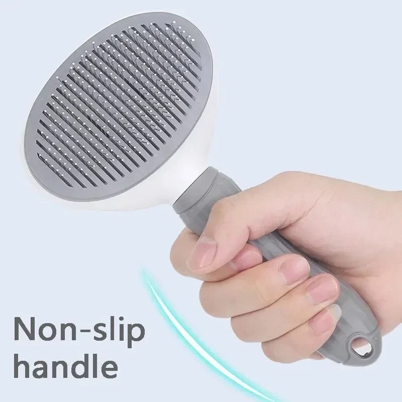 Brosse autonettoyante pour chiens et chats- retire les poils facilement
