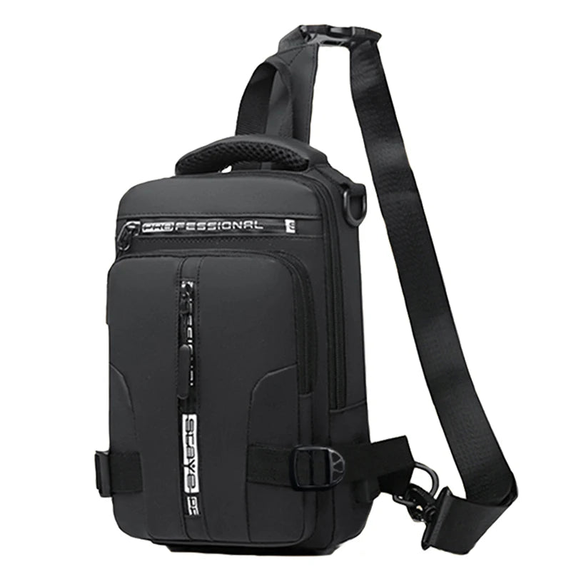 Sac à bandoulière pour homme avec port USB pratique et léger