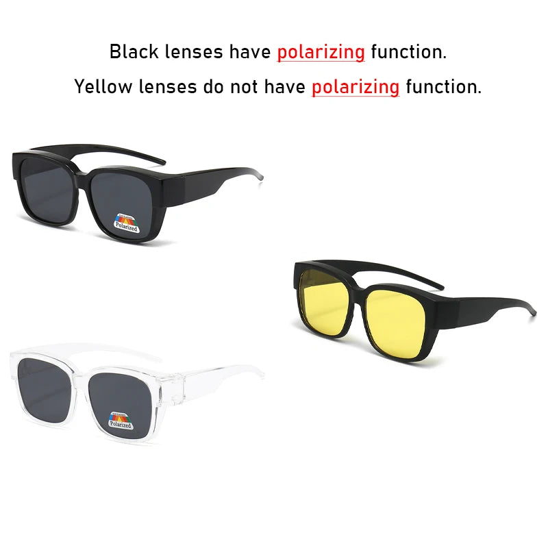 Lunettes de soleil polarisées à porter par-dessus vos lunettes de vue -Homme et femme