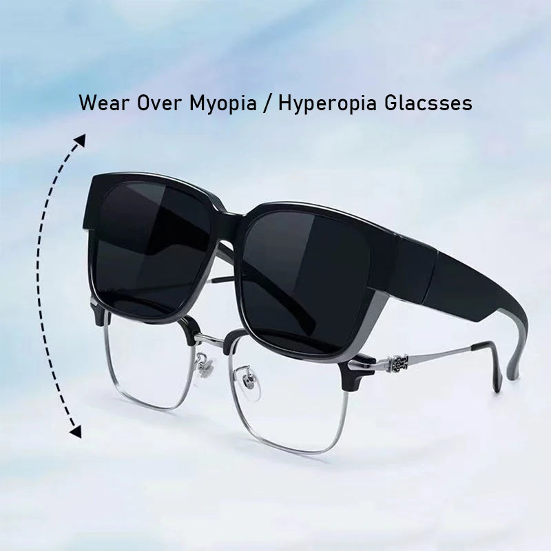 Lunettes de soleil polarisées à porter par-dessus vos lunettes de vue -Homme et femme