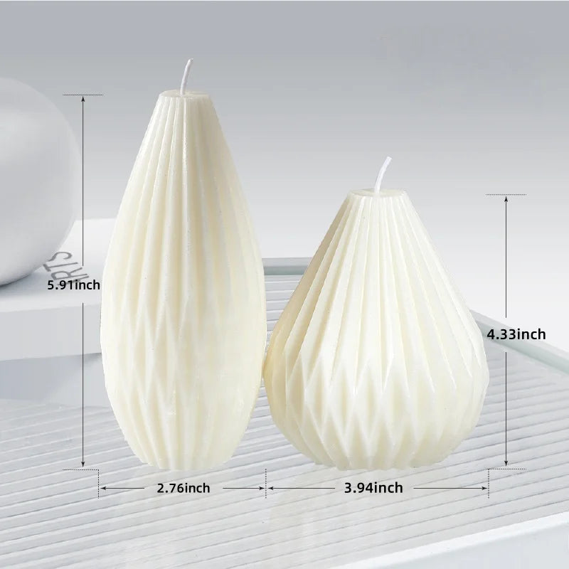 Modern Sculptural Design Soy Wax Decorative Candles