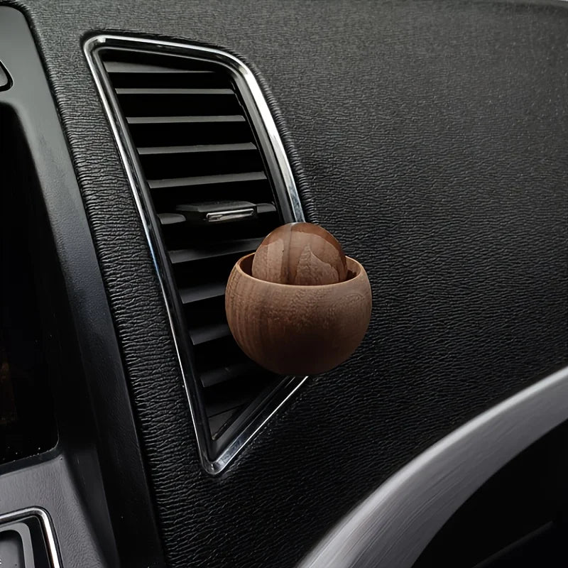 Diffuseur d'huiles essentielles pour voiture et maison - Mini diffuseur de parfum naturel en bois, mignon, adapté pour la chambre, le salon, la salle de bain